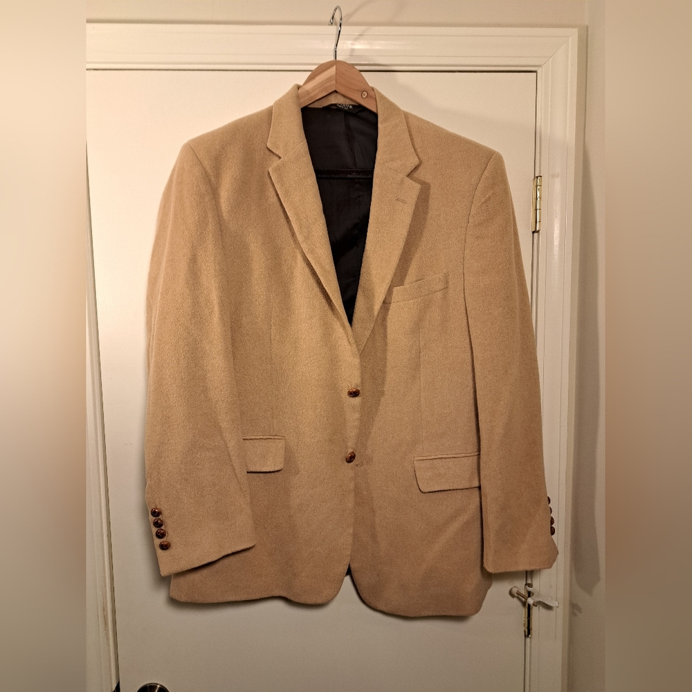Joseph A. Bank Camel Hair Blazer 46R